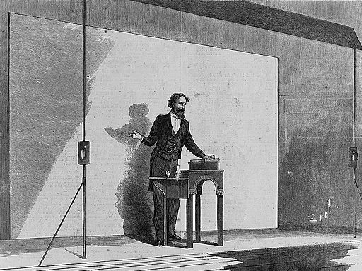 Charles Dickens giving a public reading
