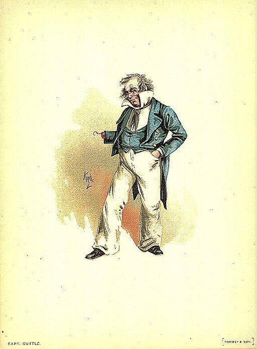 Captain Cuttle, illustration by Kyd (Joseph Clayton Clarke)