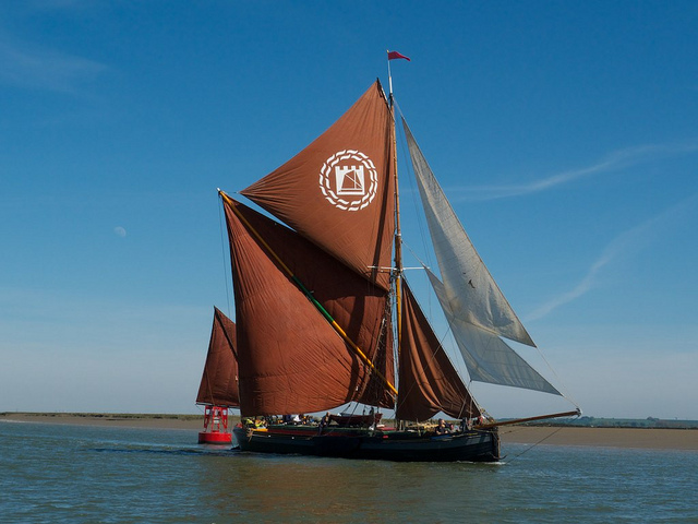 Thames barge on the Medway