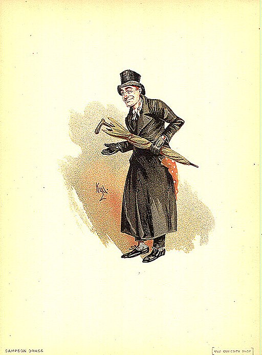 Sampson Brass, illustration by Kyd (Joseph Clayton Clarke)