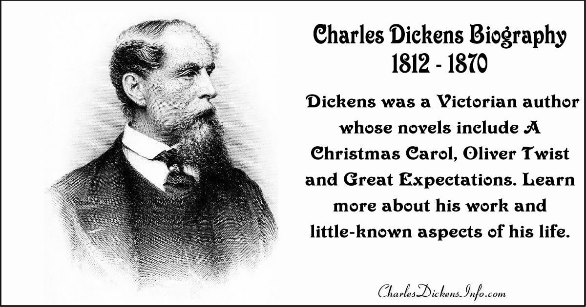 biography of charles dickens in 200 words