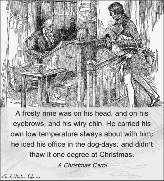 A frosty rime was on his head